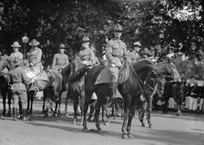 Draft Parade - General Joseph E. Kuhn, Center Front; General George H. Harries, Left of Kuhn, 1917. Creator: Harris & Ewing.