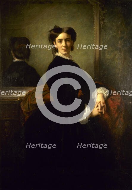 Portrait de Madame Charles Chaplin, 1863. Creator: Charles Chaplin.