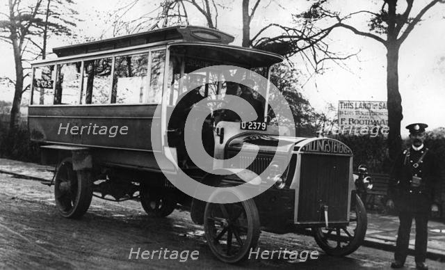1913 Tilling - Stevens TTA2 petrol electric omnibus. Creator: Unknown.
