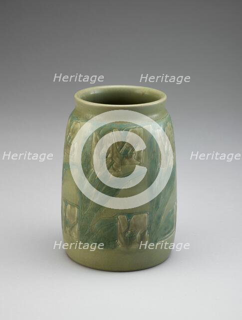 Vase, about 1911-1931. Creators: Overbeck Pottery, Elizabeth Gray Overbeck, Hannah Borger Overbeck.