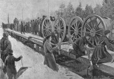 'Colonial Troops for South Africa, 1900: Canadian Artillery entraining at Ottawa', (1901).  Creator: Unknown.