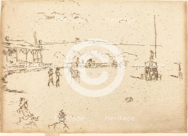 Wild West, Buffalo Bill, 1887. Creator: James Abbott McNeill Whistler.