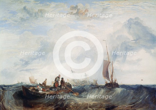 'Entrance of the Meuse...', c1819. Artist: JMW Turner