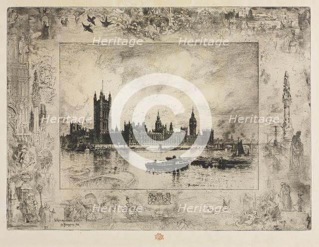 Westminster Place, 1884. Creator: Félix Hilaire Buhot (French, 1847-1898).