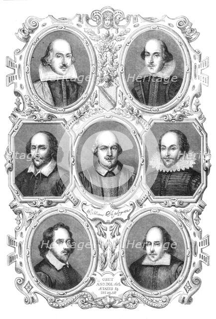 Portraits of Shakspeare, 1864. Creator: Unknown.