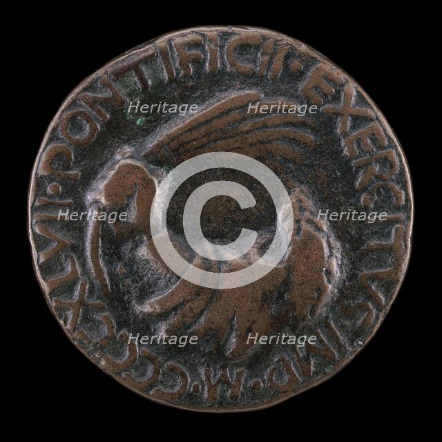 Emblem of Authority [reverse], 1447. Creator: Matteo di Andrea de Pasti.