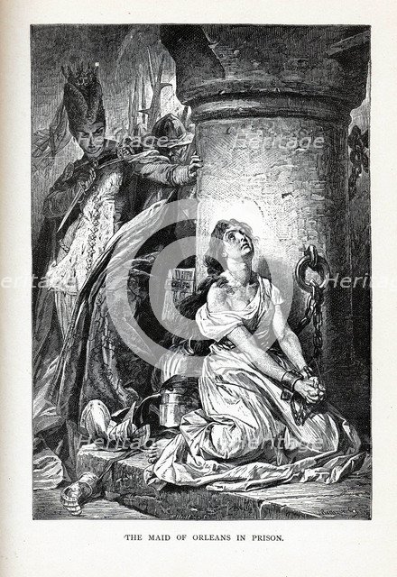 The Maid of Orleans in Prison, 1882. Artist: Anonymous  