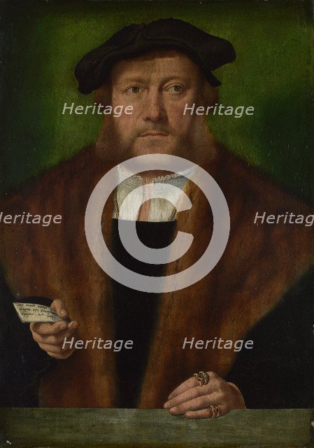 Portrait of a man, ca 1533-1534. Artist: Bruyn, Bartholomaeus (Barthel), the Elder (1493-1555)