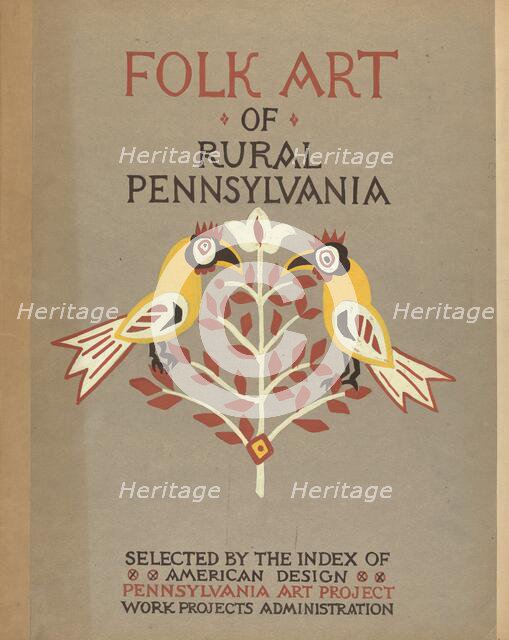 Study for Portfolio Cover: "Folk Art of Rural Pennsylvania", 1935/1942. Creator: Unknown.