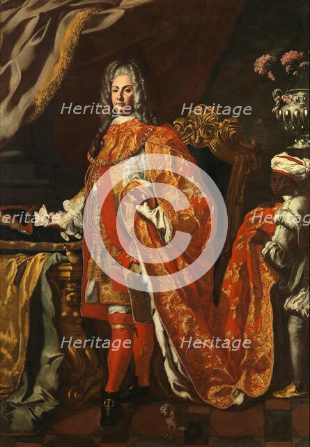 Portrait of Don Ferdinando Vincenzo Spinelli (1691-1753), Prince of Tarsia, 1741. Creator: Solimena, Francesco (1657-1747).