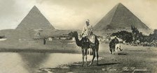 'Cairo: The Pyramids', c1918-c1939. Creator: Unknown.