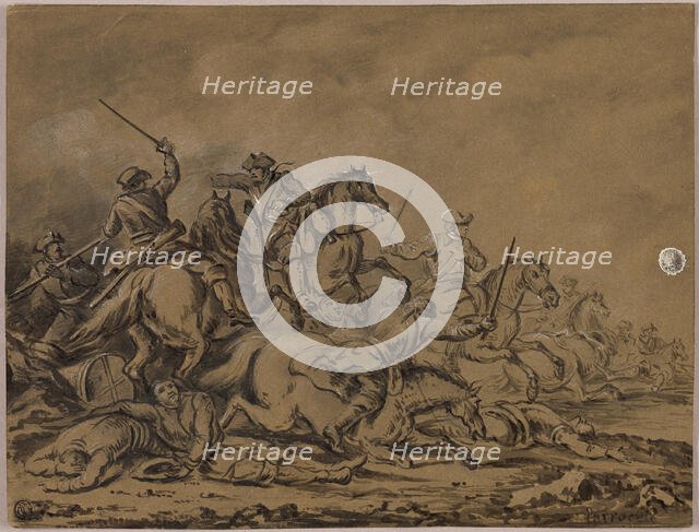 Cavalry Skirmish, n.d. Creator: Unknown.