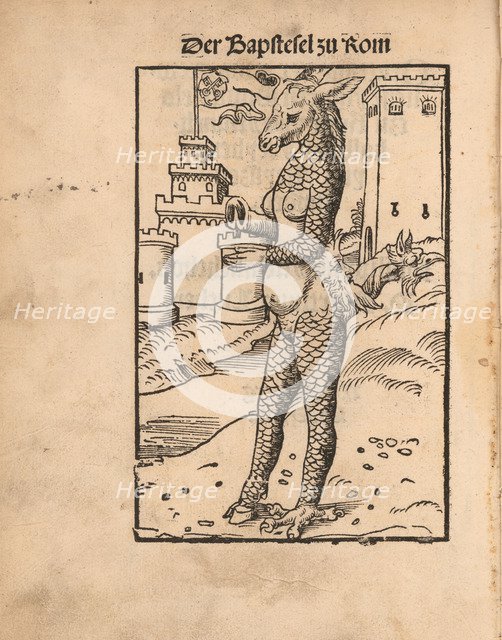 Der Bapstesel zu Rom (The Papal Ass or The Pope Ass of Rome), 1523.