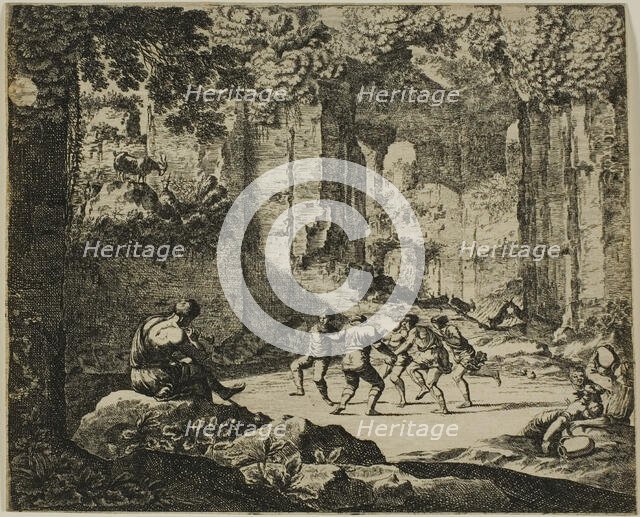 Dance of Shepherds in Antique Ruins, n.d. Creator: Jean Lepautre.