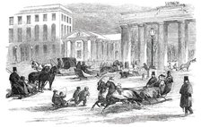 Sledging in Berlin, 1850. Creator: Unknown.