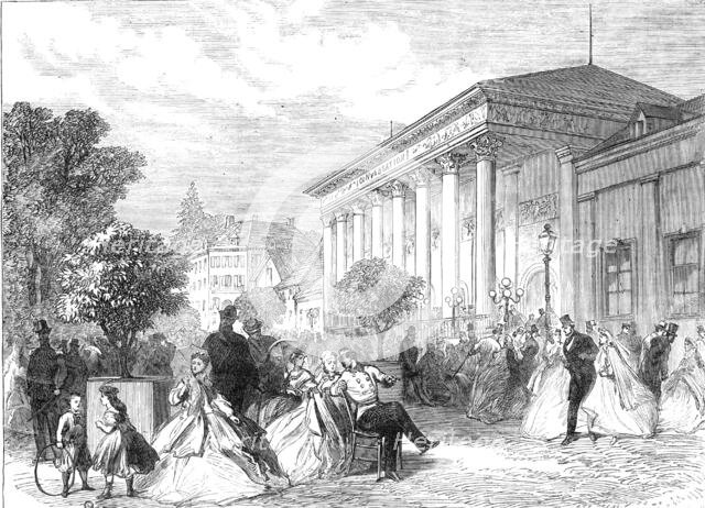 The Season at Baden-Baden: the Place de la Conversation, 1865. Creator: Unknown.