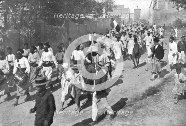 'Le Loyalisme de L'Afrique Francaise; Vainement l'Allemagne avait escompte des revoltes', 1914. Creator: P Souffron.