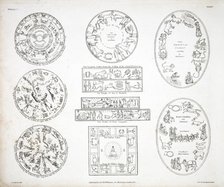 Various representations of the Zodiac, 1822.