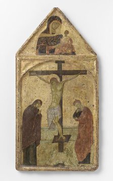 Crucifixion with the Virgin and Saint John, c.1250. Creator: Anon.