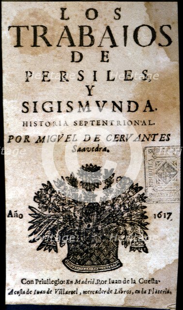 Cover of 'Los trabajos de Persiles y Sigismunda' (Works of Persiles and Sigismunda) by Miguel de …