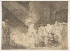 The Presentation in the Temple: Oblong Plate. Creator: Rembrandt Harmensz van Rijn.