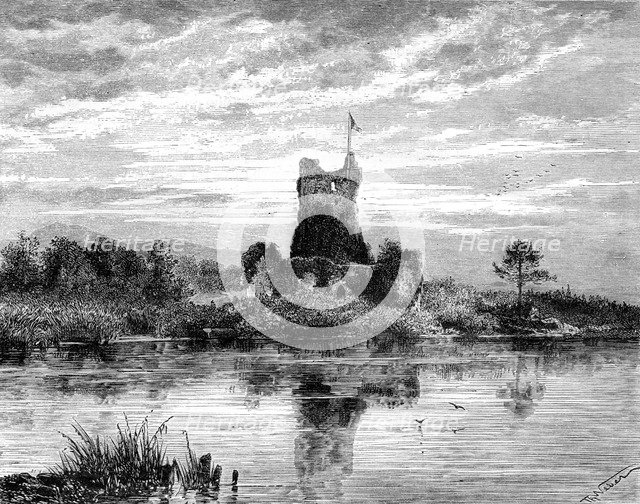 Ross Castle, County Kerry, Ireland, 19th century.Artist: Weber