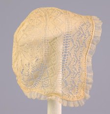 Cap, American, ca. 1830. Creator: Unknown.