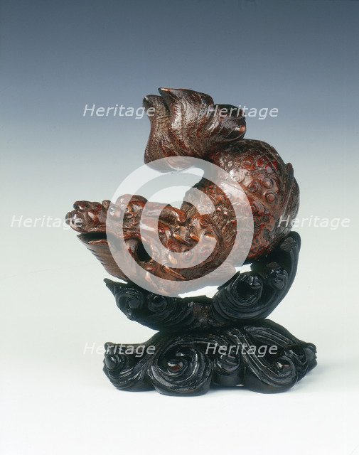 Carved bamboo carp, China, 2nd half of the 17th century. Artist: Unknown