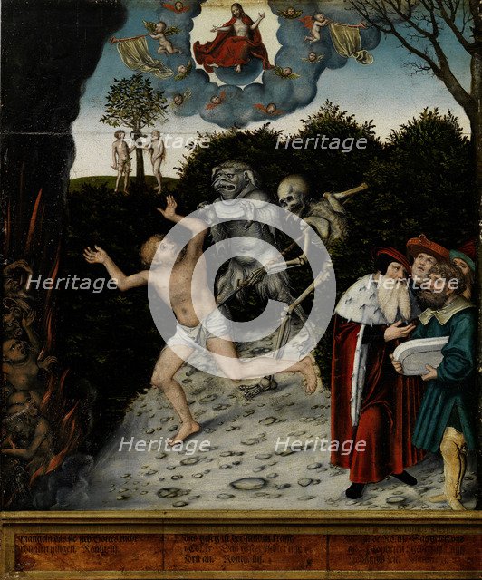Allegory of Law and Grace, 1529.