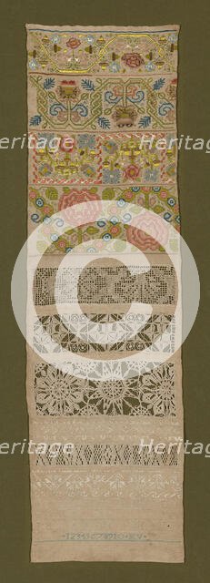 Sampler, England, 1676. Creator: Katherine Veren.