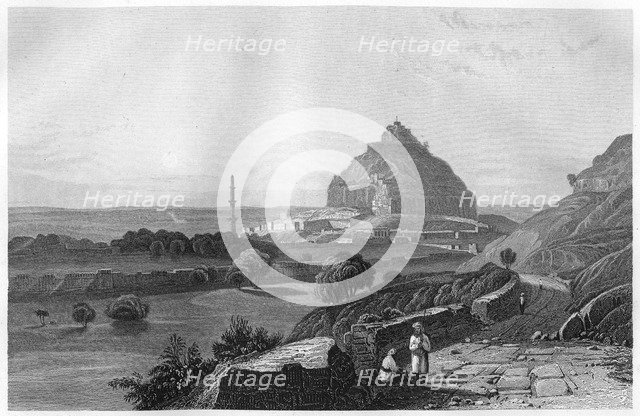 The Fortress of Dowlatabad in the Deccan Plateau, India, c1860. Artist: Unknown