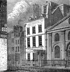Isaac Newton's house, St Martin's Street, Leicester Square, London, c1850. Artist: Unknown