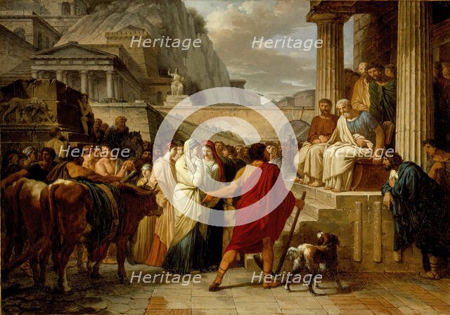 Caius Furius Cressinus Accused of Sorcery, 1792. Creator: Jean-Pierre Saint-Ours.