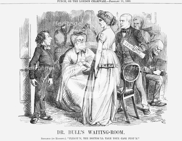 'Dr. Bull's Waiting-Room', 1868. Artist: John Tenniel