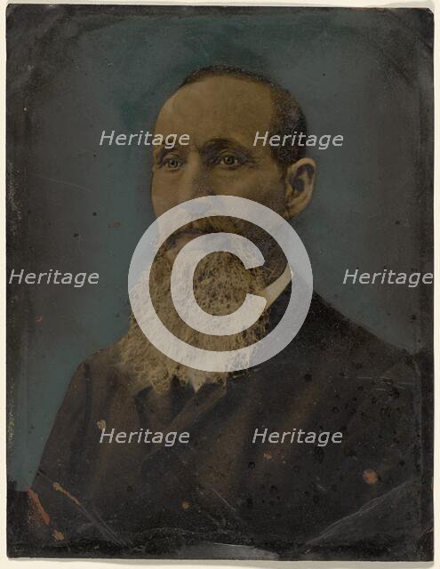 Portrait of bearded man, 1860s-1880s. Creator: Unknown.