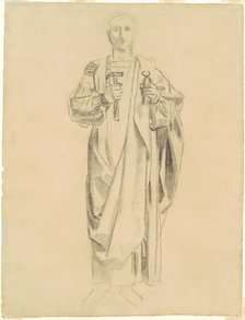 Study for "Dogma of the Redemption: Frieze of Angels" [recto], 1895-1903. Creator: John Singer Sargent.