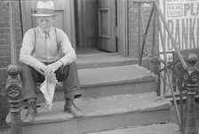 A tenant, 61st Street between 1st and 3rd Avenues, New York, 1938. Creator: Walker Evans.