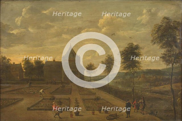 A Garden in front of a Country Seat, 1625-1690. Creator: David Teniers II.