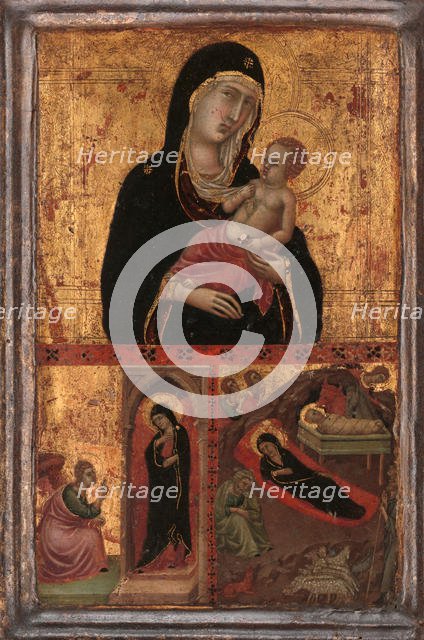 Madonna and Child with the Annunciation and the Nativity, ca. 1310-15. Creator: Goodhart Master.