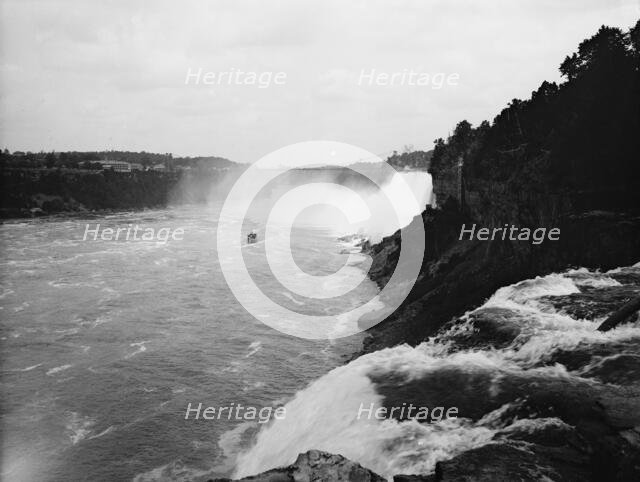 American Falls from Goat Island, between 1880 and 1897. Creator: Unknown.