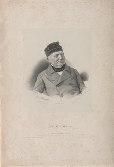 Friedrich Georg Wilhelm (Vasily Yakovlevich) von Struve (1793-1864), 1857. Creator: Hoffmann, Rudolf (1820-1882).