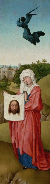 Saint Veronica (The Crucifixion Triptych), c. 1440. Artist: Weyden, Rogier, van der (ca. 1399-1464)