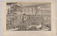 The Opening of the Great Industrial Exhibition of All Nations, by Her Most Gracious Majest..., 1851. Creator: George Cruikshank.