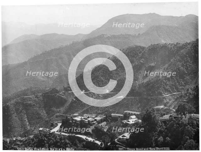 Old Tonga road from Kalka to Simla, India, early 20th century. Artist: Unknown