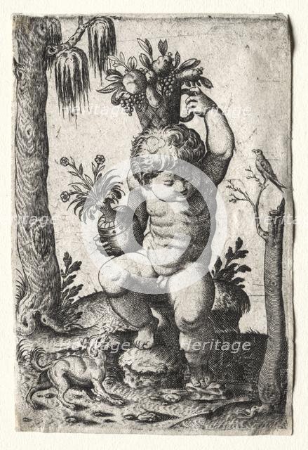 Boy with Fruit Basket, 1500s or 1600s. Creator: Unknown.