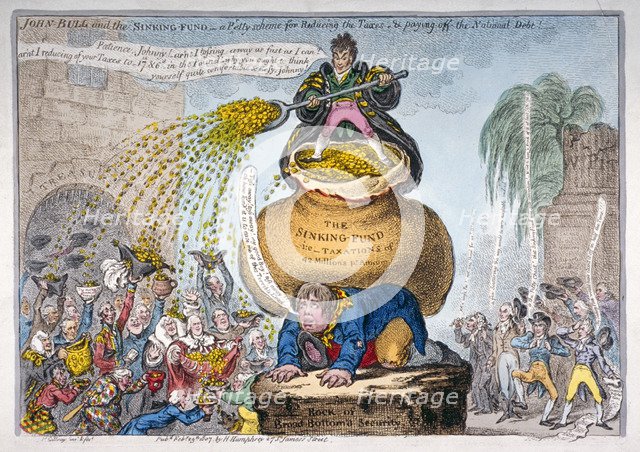 'John Bull and the sinking fund', 1807. Artist: James Gillray
