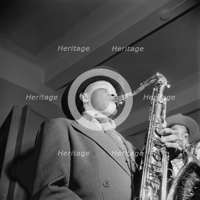 Portrait of Illinois Jacquet, New York, N.Y., ca. May 1947. Creator: William Paul Gottlieb.