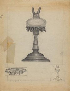 Lamp, 1936. Creator: Irving D. Genin.
