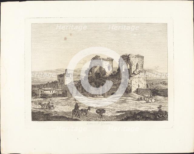 Alla porta di San Giovanni, 1798. Creator: Jacob Wilhelm Mechau.