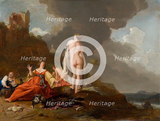 Landscape with Nymphs (and Diana?), c1620-1650. Creator: Bartholomeus Breenbergh.